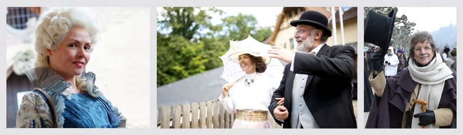 Photos of  costumed guided tours Kostümführung Stadtführung Heidelberg